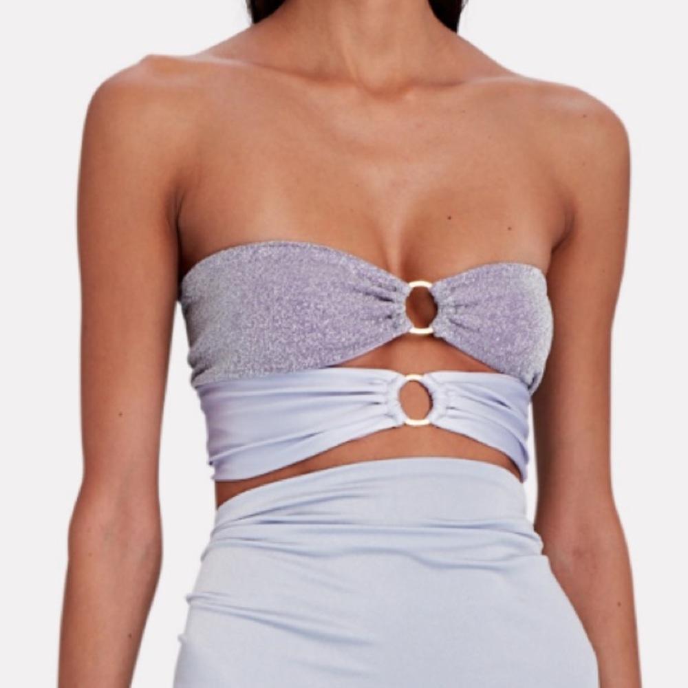 Baobab strapless top in Lavender